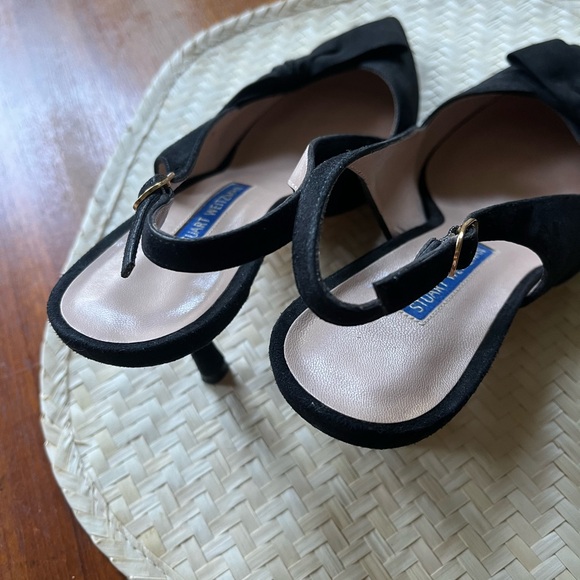 Stuart Weitzman Black Slingback Heels - Picture 3 of 4